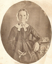 Plattsmouth Nebraska Territory Lady With Glasses Bible Portrait 1870s Photograph - £12.55 GBP