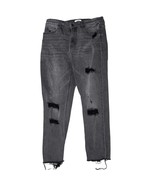 Ceros Womens 32 Sophia High Rise Crop Skinny Jeans Gray Distressed GTHCK... - $23.25 CAD