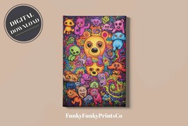 PRINTABLE wall art, Dead Bears Inspired , Portrait | Digital Download - £2.74 GBP