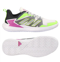 Adidas Defiant Speed Men&#39;s Tennis Shoes White Sliver Racket Racquet NWT GV9519 - £78.88 GBP