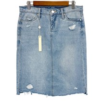 NEW Blank NYC Womens 26 Faithful Distressed Big Reveal Denim Skirt Strai... - £19.24 GBP