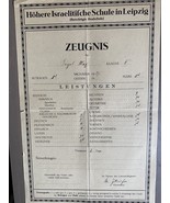 Documento certificato Germania scuola ebraica 1927 - $663.46 MXN