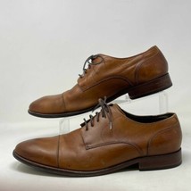 Cole Haan Mens Shoes Williams II Tan Leather Oxfords Size 11.5 Brown Pre Owned - £23.01 GBP