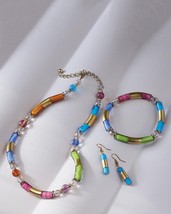 Smithsonian Venetian Spring Murano Glass Jewelry Necklace, Bracelet or E... - $59.99+