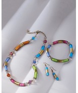 Smithsonian Venetian Spring Murano Glass Jewelry Necklace, Bracelet or E... - $1,130.69 MXN+