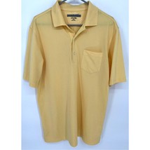 Greg Norman Polo Shirt Mens Medium Yellow Short Sleeve Golf Sportswear P... - $145.95 MXN