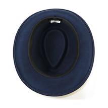 Men BENTLY HEADWEAR Hat Australian Wool Pinch Front Fedora Hudson HU422 Navy image 2