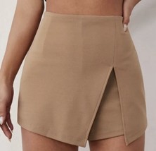 SHEIN Tan Stretchy Mini Skirt Skort’s - Size Medium - Excellent Condition Nice - £12.58 GBP