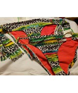 P68 NWT Lot of 2 Macy&#39;s Jessica Simpson Multi-Colored Leopard Print Bott... - $22.26