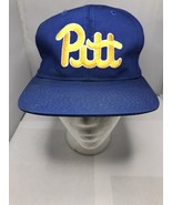 Starter Pitt Panthers Vintage Snapback Hat Blue Pittsburgh NCAA College ... - £27.37 GBP