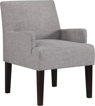 Osp Home Furnishings Main Street Upholstered Guest Chair, Cement Grey Fabric - £197.91 GBP