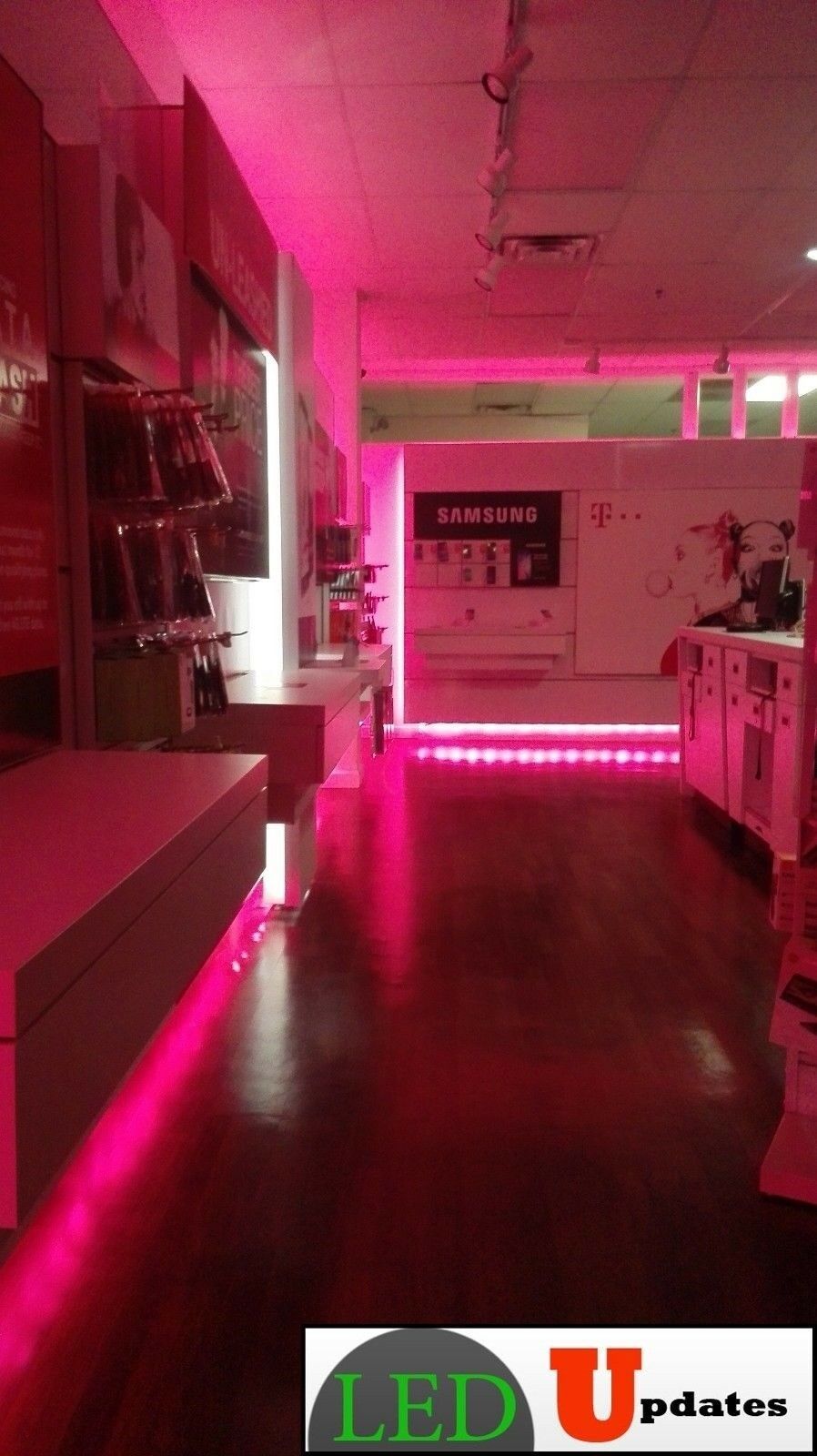 10ft LEDUPDATES Magenta Hot pink Storefront ambient 5630 LED LIGHT With UL Power