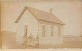 Warner South Dakota~School Teacher &amp; STUDENTS-MESSAGE-1912 Real Photo Postcard - £16.53 GBP