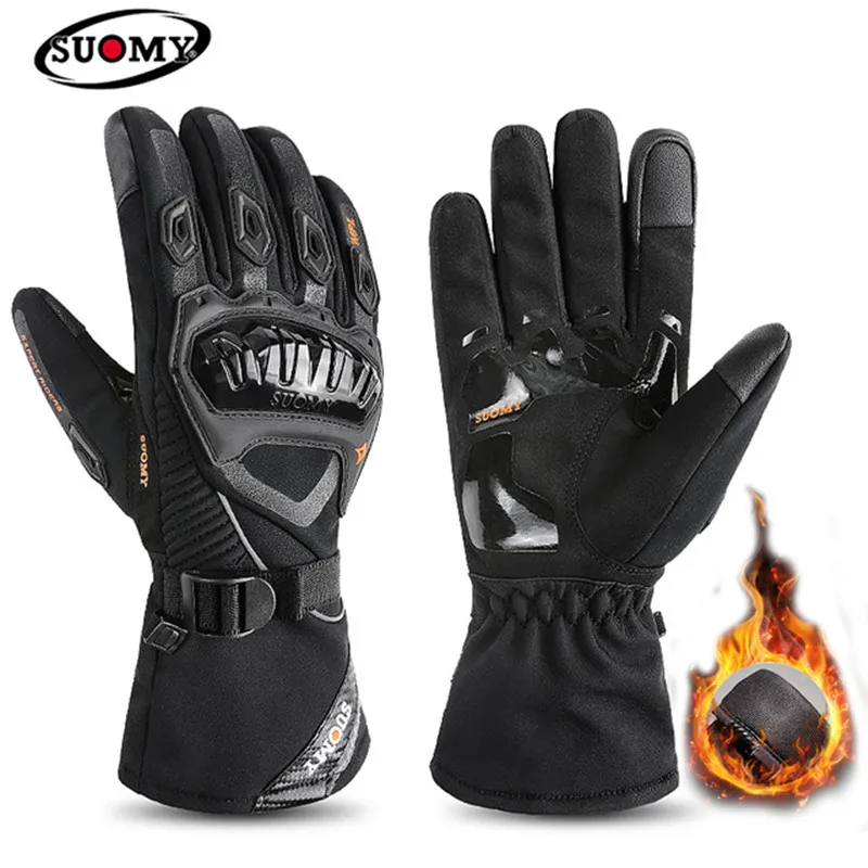 SUOMY Winter Motorcycle Gloves 100% Waterproof Windproof Motorbike Racing Gloves - £21.14 GBP+