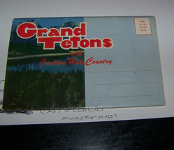 vintage post cards  fold out {grand tetons national park} - £15.53 GBP