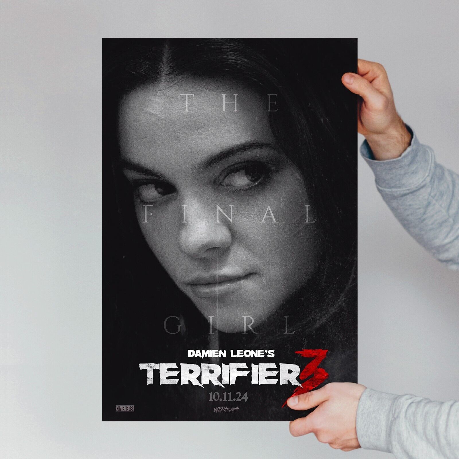 The Final Girl TERRIFIER 3 movie poster Lauren LaVera 2024 Horror Film Wall Art