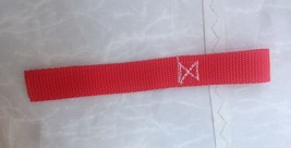 Winch Hook Pull Strap 12 inch Red Single Loop 1 1/2 inch Webbing - $13.81