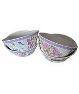 Zak Designs Four (4) Melamine Disney RAPUNZEL 6&quot; Dia. Cone Shaped Bowls ... - $38.48 CAD