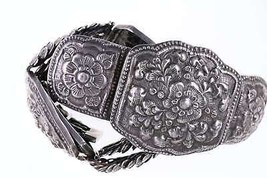 c1920&#39;s Mexican Sterling Silver Repousse Belt 31&quot; - £699.47 GBP