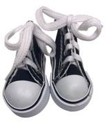 Shoes fit 1/3 BJD Smart Doll Black 3 inch high top sneakers slight Imper... - $10.64