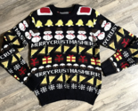 Christmas Sweater Merry Crustmas American Stitch Unisex Pizza Holiday Pa... - $14.49