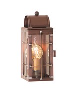 Slender ENTRY COLONIAL LANTERN Rustic Antique Copper Primitive Wall Cand... - $4,400.35 MXN
