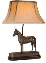 Sculpture Table Lamp Lucky Number 9 Horse By Belden Hand Crafted Equestrian - £478.21 GBP