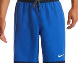 Nike Men&#39;s Stripe Breaker 9&quot; Volley Shorts In Game Royal Blue-Size Large - $29.94