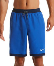 Nike Men&#39;s Stripe Breaker 9&quot; Volley Shorts In Game Royal Blue-Size Large - £23.54 GBP