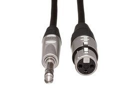 Hosa HXS-005 REAN XLR3F to 1/4&quot; TRS Pro Balanced Interconnect Cable, 5 Feet - £12.35 GBP