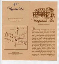 Waynebrook Inn Brochures Menu Rate Card Honey Brook Pennsylvania - £21.67 GBP