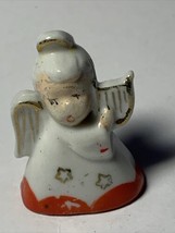 Vintage Commodore Japan Ceramic Christmas Place Card Holders Angel MCM - £3.88 GBP