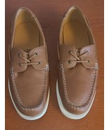 Club Room Men&#39;s Shoes 9.5M Boat Shoes Loafers Brown Lace-Up - €18,57 EUR