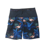 Ocean Current Men Board Shorts 32 poly spandex pink flamingo swim trunks... - £15.49 GBP