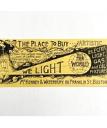McKenney &amp; Waterbury Light Fixtures 1894 Advertisement Victorian Boston ... - $372.59 MXN