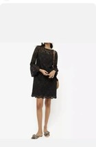 J.crew black Bell-sleeve dress in embroidered eyelet style AK236 size 10 - £46.70 GBP