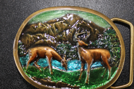 Deer belt buckle- NEW - £11.71 GBP