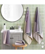 Welspun WelHome Towel Set Purple Multicolor Color Block 6-Piece Bath Hand - $96.54 CAD