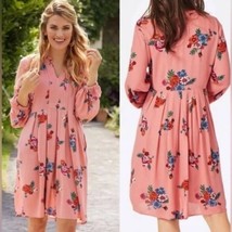 Matilda Jane Womens Moments with you Let&#39;s Go Out Dress Floral Pink Dres... - $33.60
