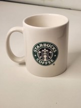  Starbucks 2004 Coffee Mug Cup White Classic Green Mermaid Logo - £5.42 GBP