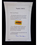 BILL CLINTON Official Pre-Convention Label Pin with original card No. 10... - $184.53 MXN