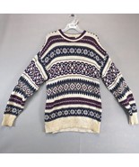 Vintage 80s 90s Nowell&#39;s Pullover Knit Fair Isle Sweater Men&#39;s M Made US... - $42.13 CAD