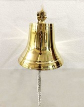 Anello campana nave in ottone massiccio antico 8&quot; cucina casa esterna... - £95.14 GBP