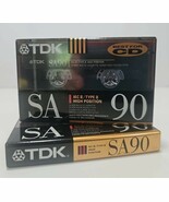 TDK SA90 Cassette Tape Blank 90min Type II High Position (2 New Tapes) - €15,98 EUR