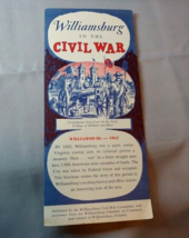 1961-1965 Civil War Centennial Williamsburg in the Civil War Brochure - £7.78 GBP