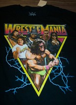 Wwf Wwe Wrestlemania T-SHIRT Mens Medium New Ultimate Warrior Macho Man Hotrod - £15.57 GBP