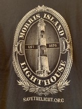 Nwot - Morris Island Save The Lighthouse Adult L Double-Sided Short Sleeve Tee - £14.34 GBP