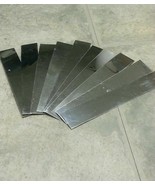 stainless shim steel stock 1.06&quot; wide X 0.015&quot; thick 6&quot;+ long 5 pieces p... - £26.12 GBP