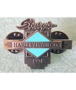 Vintage Harley Davidson 1991 Sturgis Vest Jacket Hat Badge Pin See Pictures - €8,11 EUR