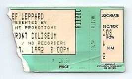 Def Leppard Konzert Ticket Stumpf November 20 1992 Cincinnati Ohio - £32.32 GBP